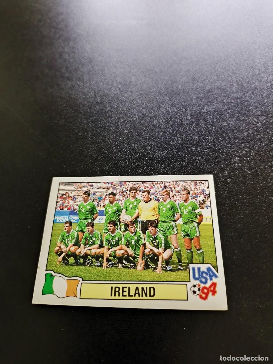 Cromos de F&uacute;tbol: 334 TEAM EQUIPO IRLANDA IRELAND SIN PEGAR PANINI FIFA WORLD CUP MUNDIAL USA ESTADOS UNIDOS 1994