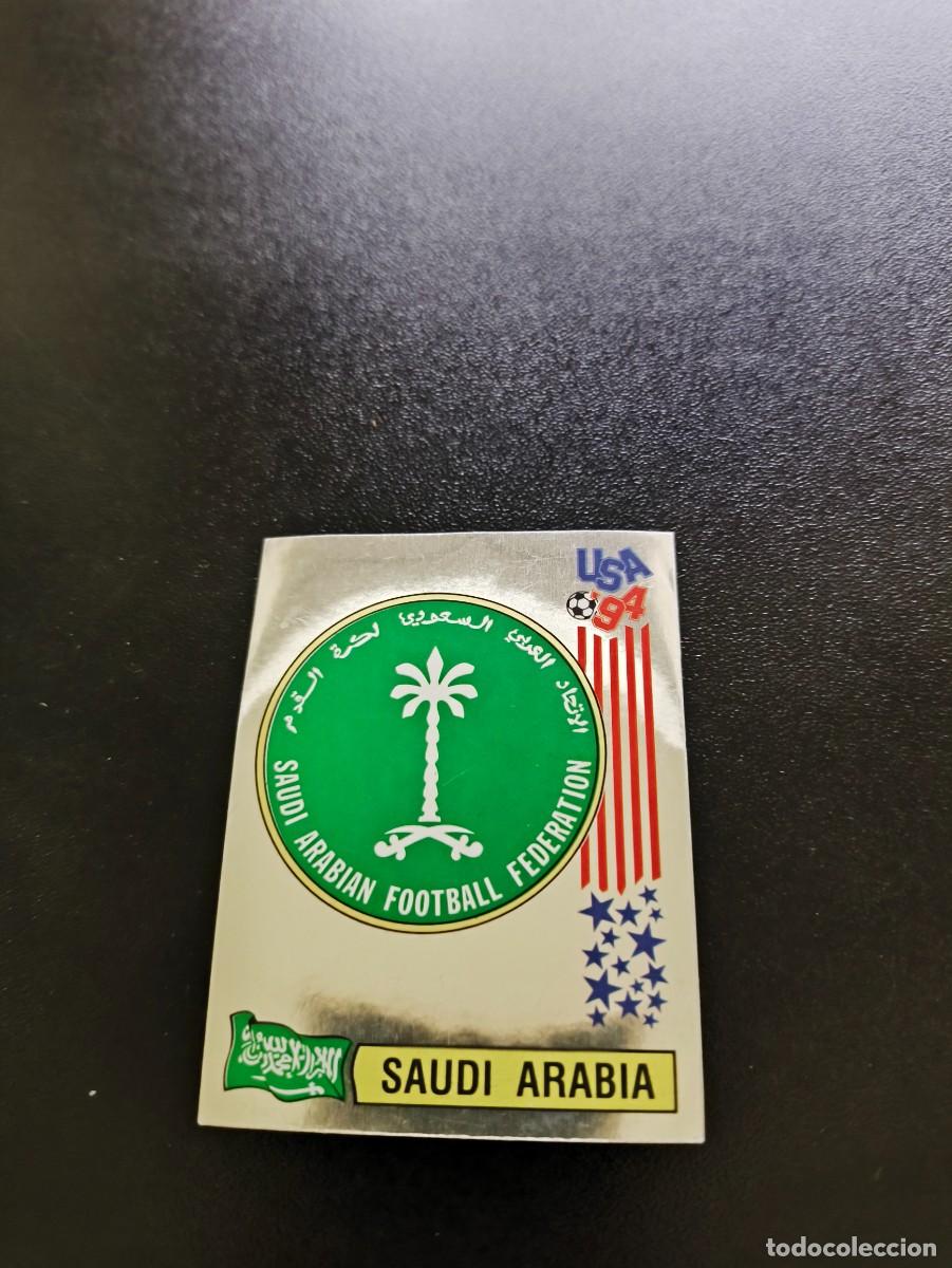 Cromos de F&uacute;tbol: 435 ESCUDO EMBLEM SAUDI ARABIA SIN PEGAR PANINI FIFA WORLD CUP MUNDIAL USA ESTADOS UNIDOS 1994