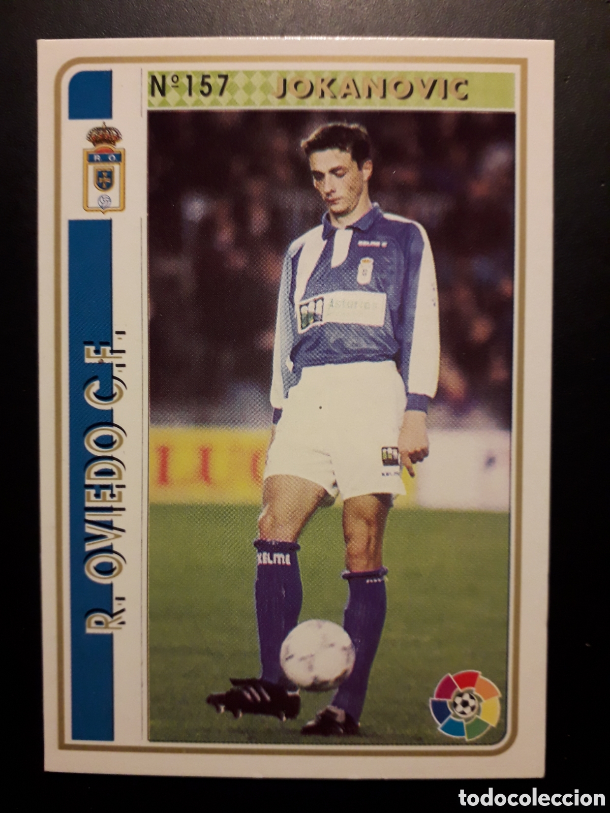 Cromos de F&uacute;tbol: JOKANOVIC OVIEDO, LAS FICHAS DE LA LIGA 1994 1995 94 95 N&deg; 157 MUNDICROMO MC PEDIDO M&Iacute;NIMO 3&euro;.