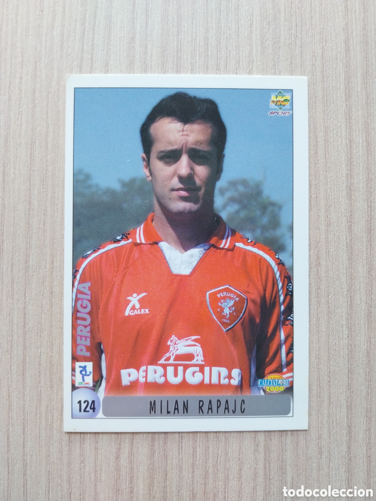 Cromos de F&uacute;tbol: MILAN RAPAJC PIER PAOLO BISOLI N&deg; 124 CALCIATORI 1999 2000 99 00 PERUGIA MUNDICROMO ITALIA F&Uacute;TBOL