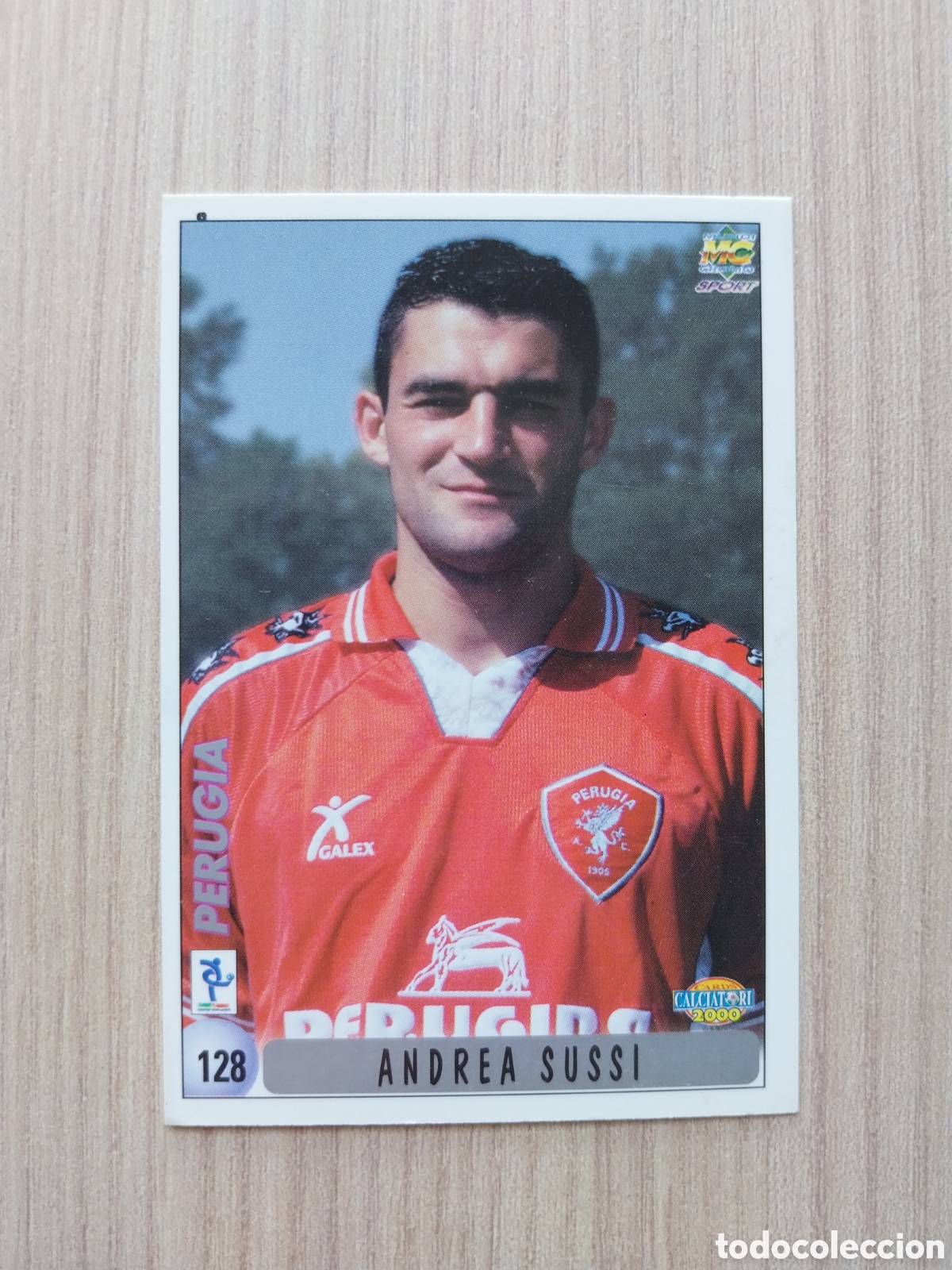 Cromos de F&uacute;tbol: ANDREA SUSSI MASSIMILIANO ESPOSITO N&deg;128 CALCIATORI 1999 2000 99 00 PERUGIA MUNDICROMO ITALIA F&Uacute;TBOL