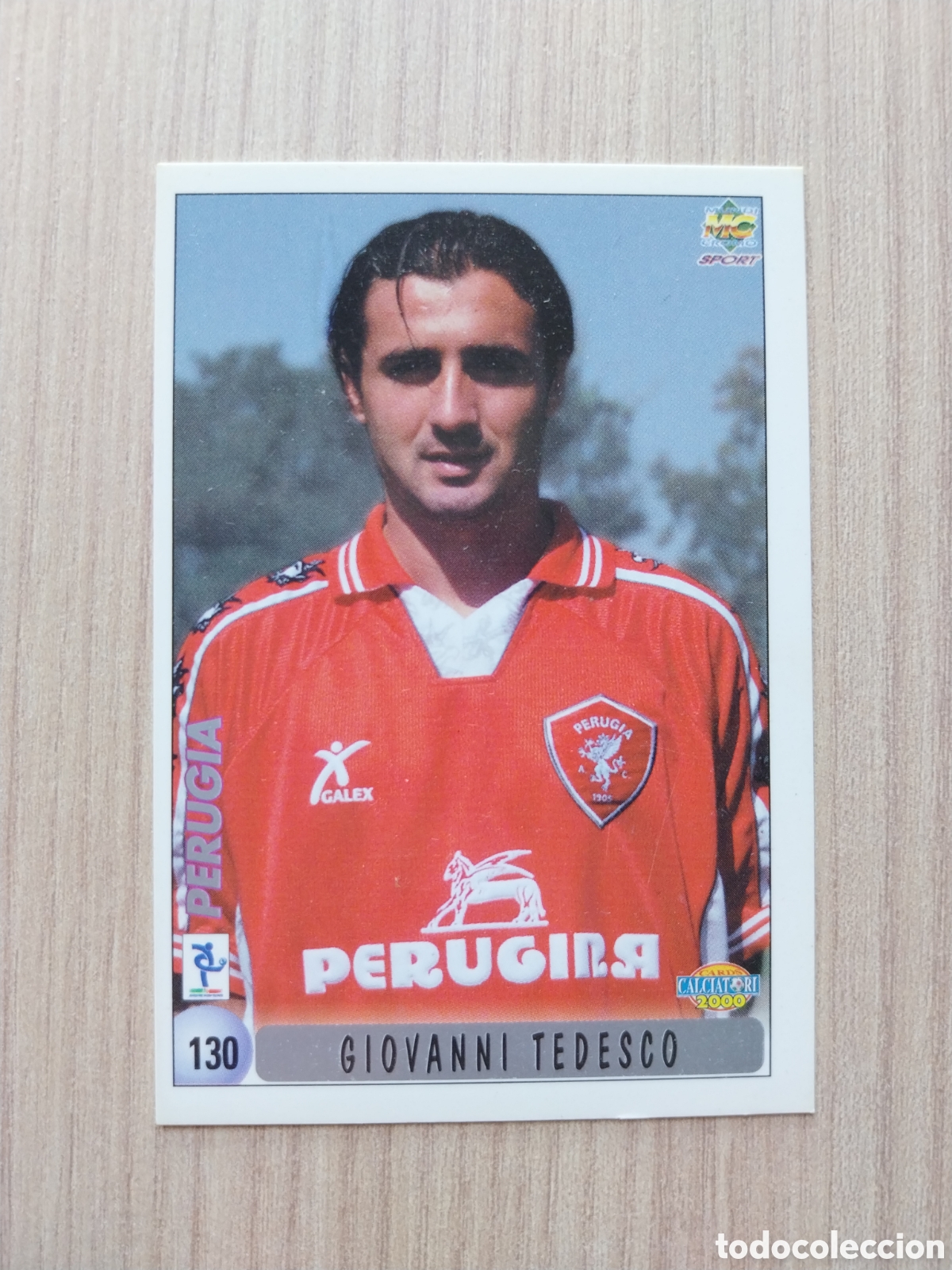 Cromos de F&uacute;tbol: GIOVANNI TEDESCO PAULINO HILARIO N&deg; 130 CALCIATORI 1999 2000 99 00 PERUGIA MUNDICROMO ITALIA F&Uacute;TBOL
