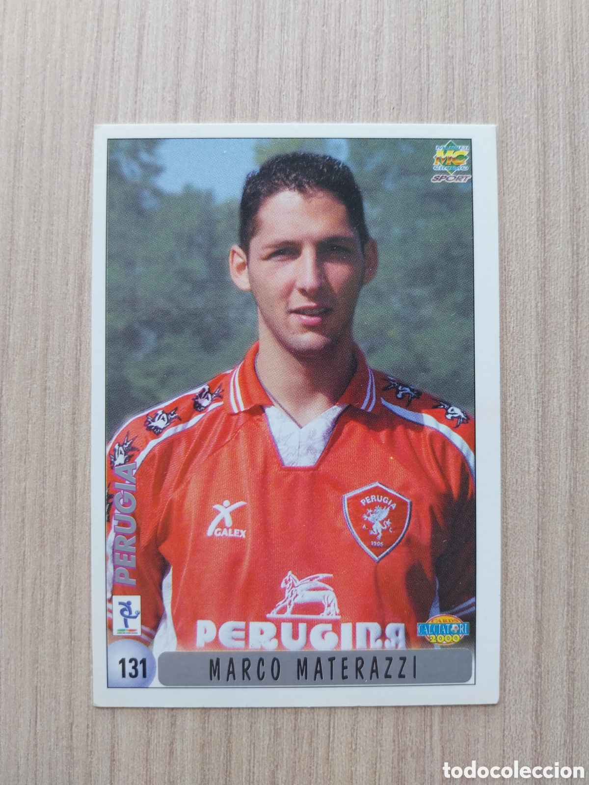 Cromos de F&uacute;tbol: MARCO MATERAZZI JORGE ELADIO BOLANO N&deg; 131 CALCIATORI 1999 2000 99 00 PERUGIA MUNDICROMO ITALIA