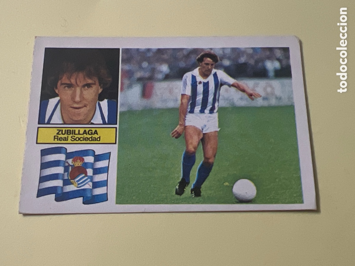 Cromos de F&uacute;tbol: C93. ZUBILLAGA REAL SOCIEDAD LIGA ESTE 1982/83 82 83 NUNCA PEGADOS SIN PEGAR