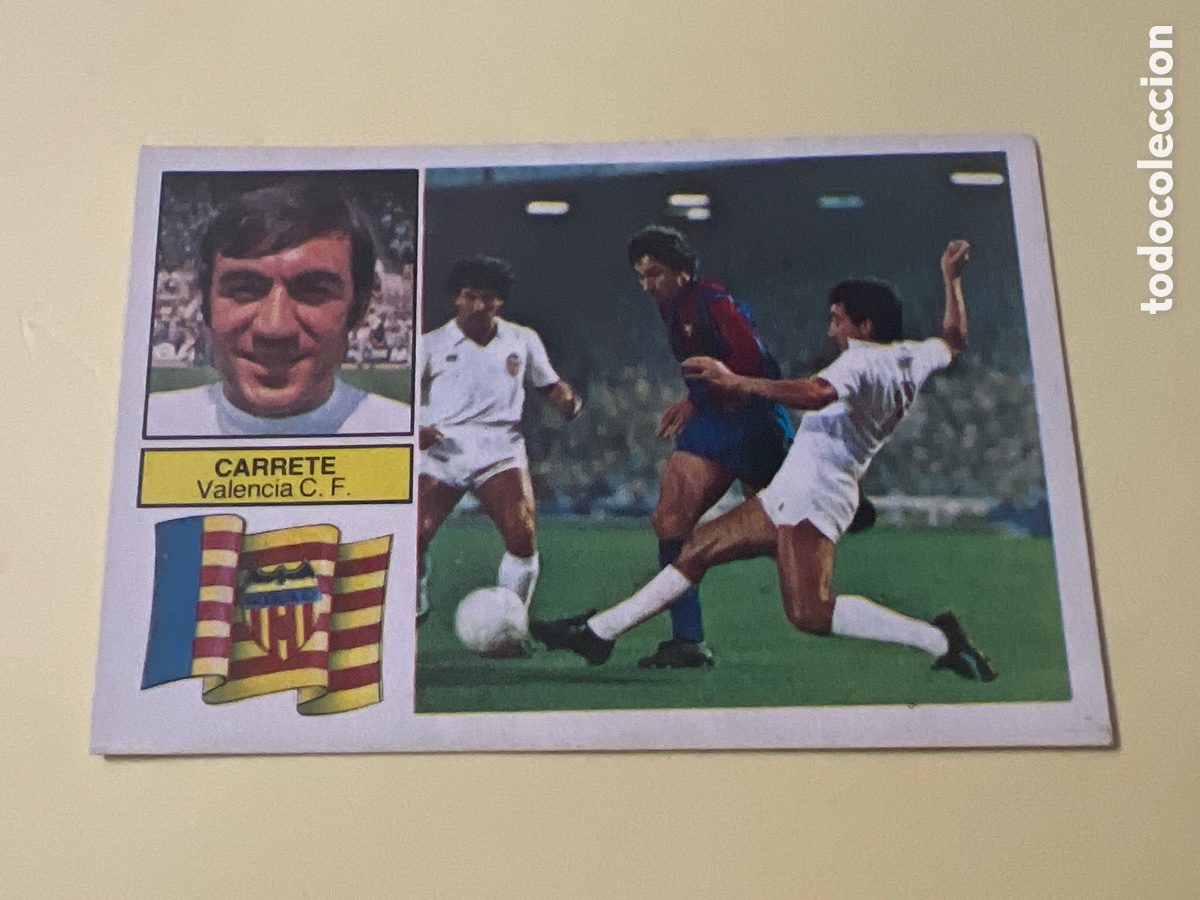 Cromos de F&uacute;tbol: C87. CROMO LIGA ESTE 82 83 CARRETE VALENCIA. SIN PEGAR NUNCA PEGADO