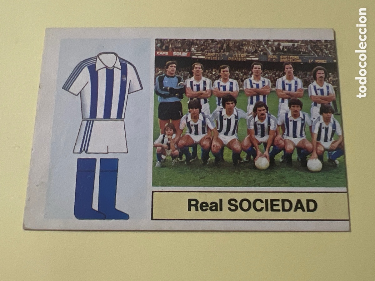 Cromos de F&uacute;tbol: C298. ALINEACION REAL SOCIEDAD ESTE 1982 1983 CROMO FUTBOL LIGA 82 83 - RF0 - SIN PEGAR -