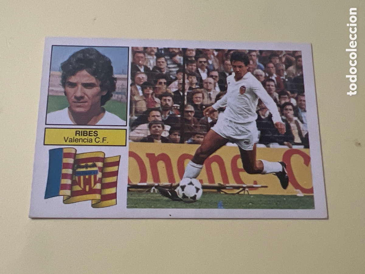 Cromos de F&uacute;tbol: C400. CROMO LIGA ESTE 82 83 RIBAS VALENCIA. SIN PEGAR NUNCA PEGADO