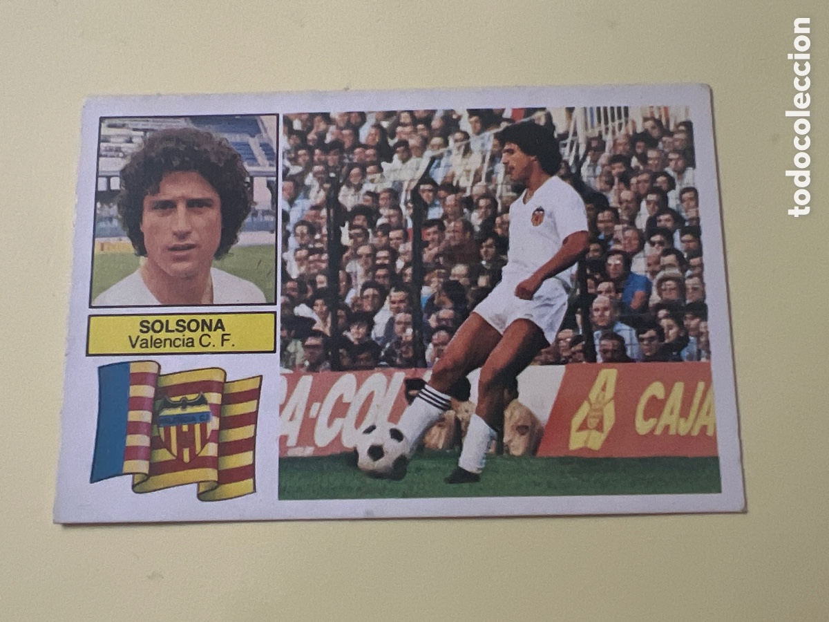 Cromos de F&uacute;tbol: C414. CROMO LIGA ESTE 82 83 SOLSONA VALENCIA. SIN PEGAR NUNCA PEGADO