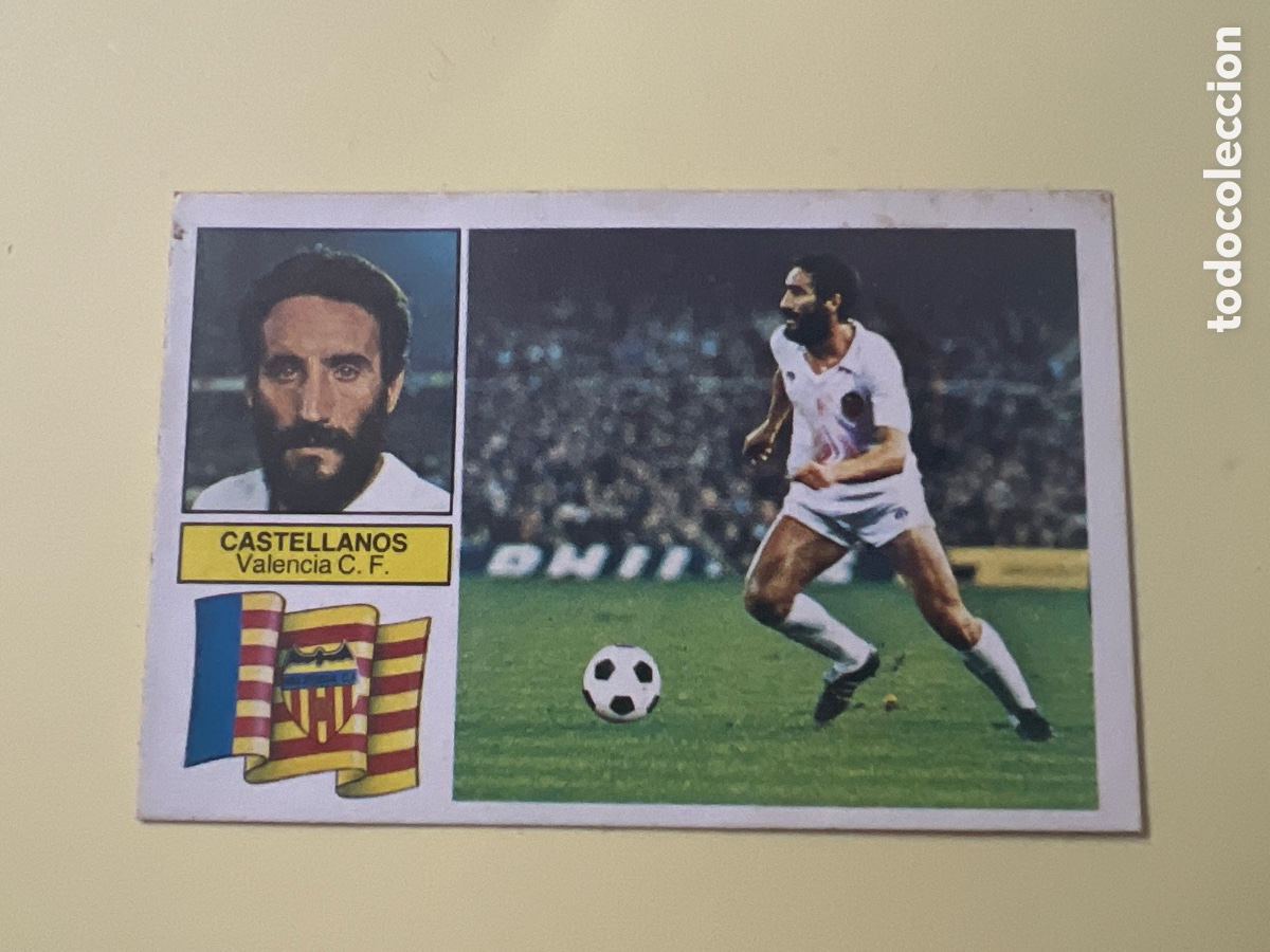 Cromos de F&uacute;tbol: C434. CROMO LIGA ESTE 82 83 CASTELLANOS VALENCIA. SIN PEGAR NUNCA PEGADO