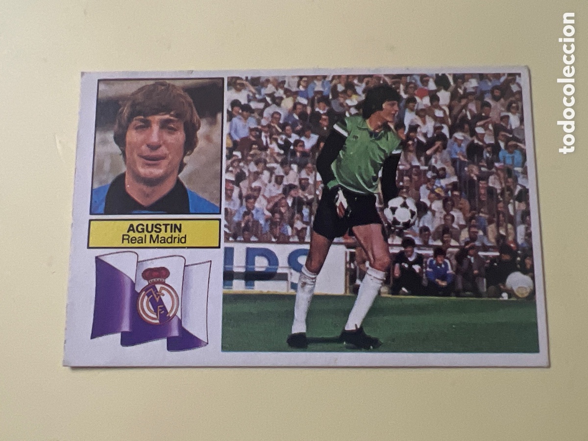 Cromos de F&uacute;tbol: C500J. LIGA ESTE 1982 1983 82 83 EDICIONES ESTE AGUSTIN REAL MADRID SIN PEGAR