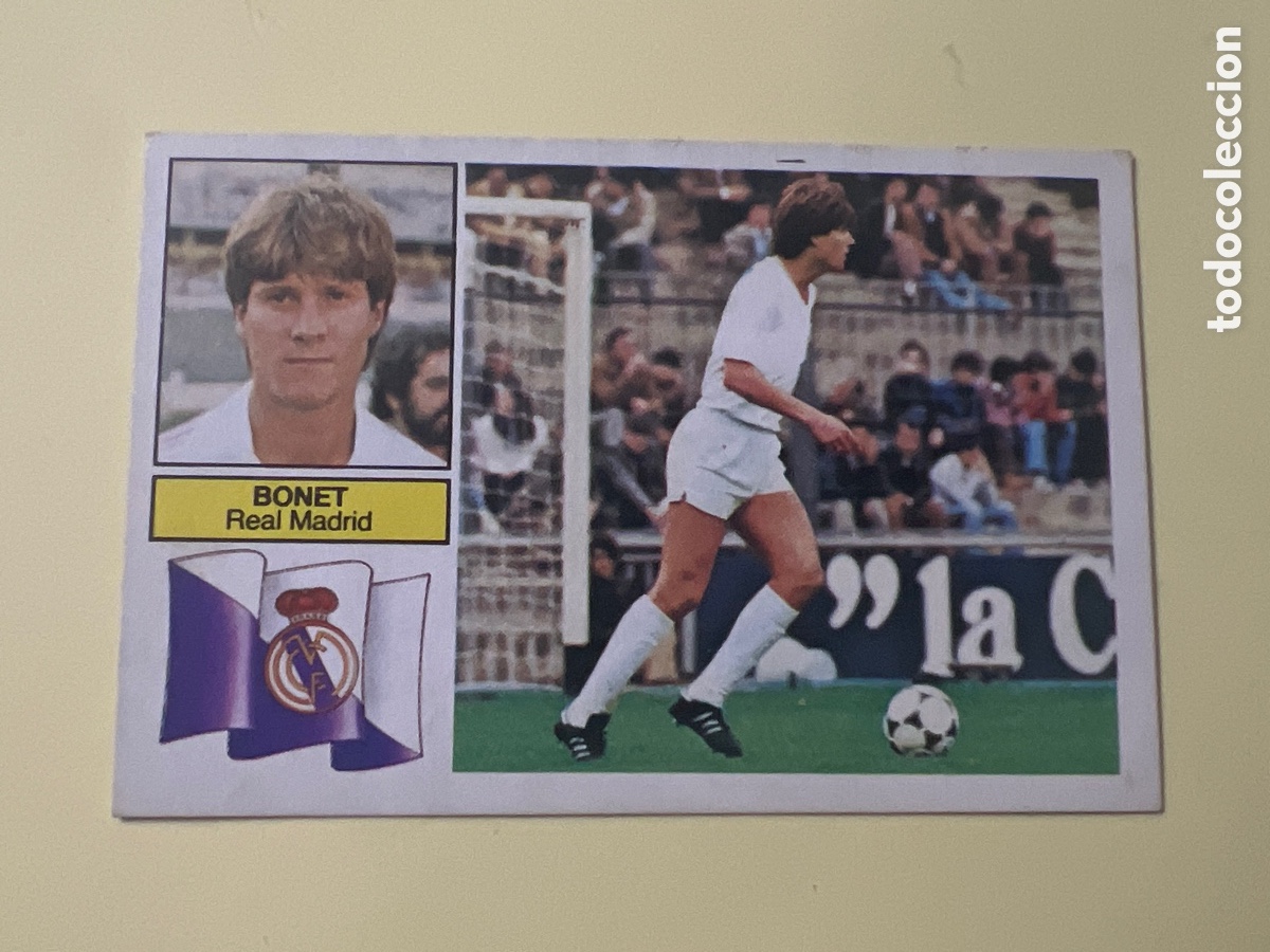 Cromos de F&uacute;tbol: C9. BONET REAL MADRID FICHAJE 7 VERSION LIGA ESTE 1982/83 82 83 NUNCA PEGADO SIN PEGAR