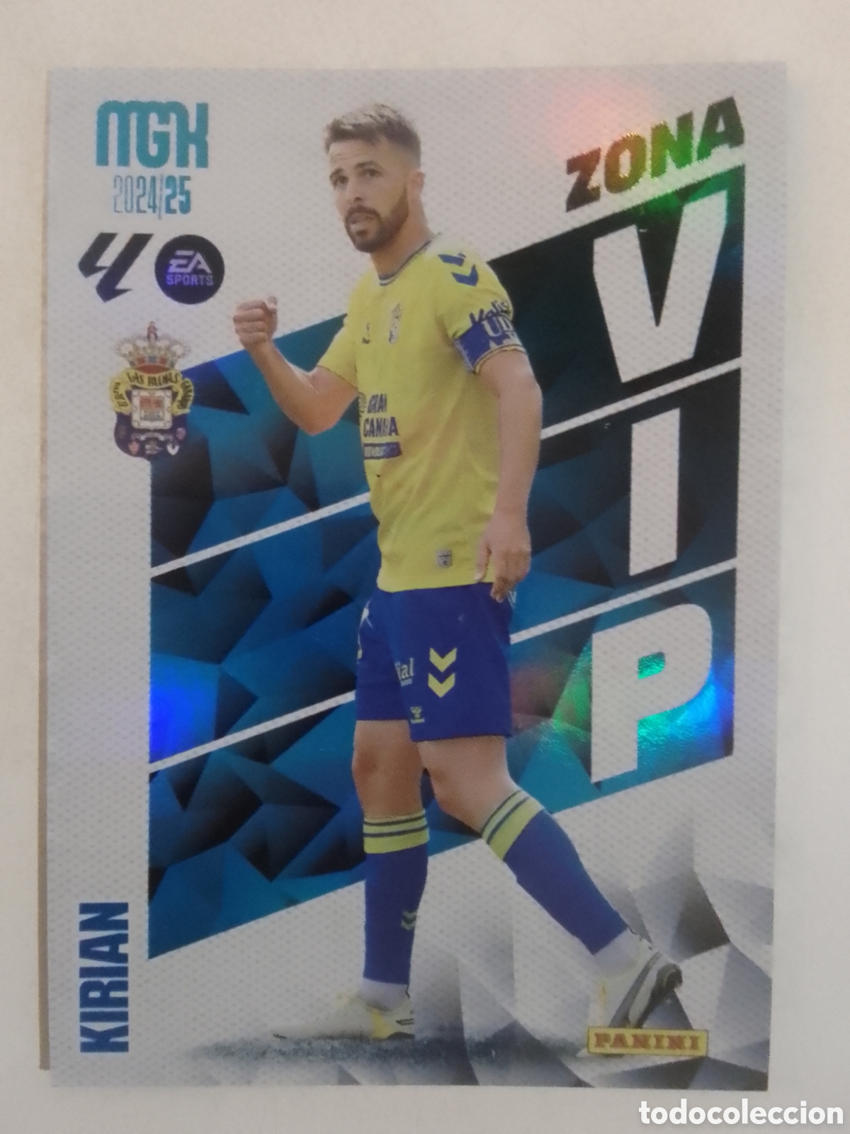 Cromos de F&uacute;tbol: Megacracks 2024-25 n&deg; 396 Kirian &bull; Las Palmas. ZONA VIP.