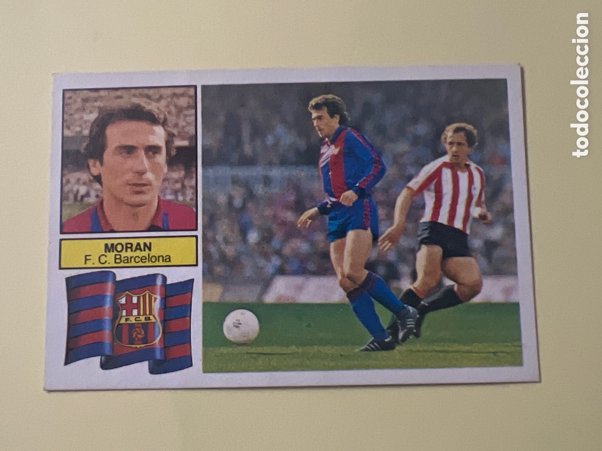 Cromos de F&uacute;tbol: C35. LIGA ESTE 1982 1983 82 83 EDICIONES ESTE MORAN BARCELONA CON FCB SIN PEGAR