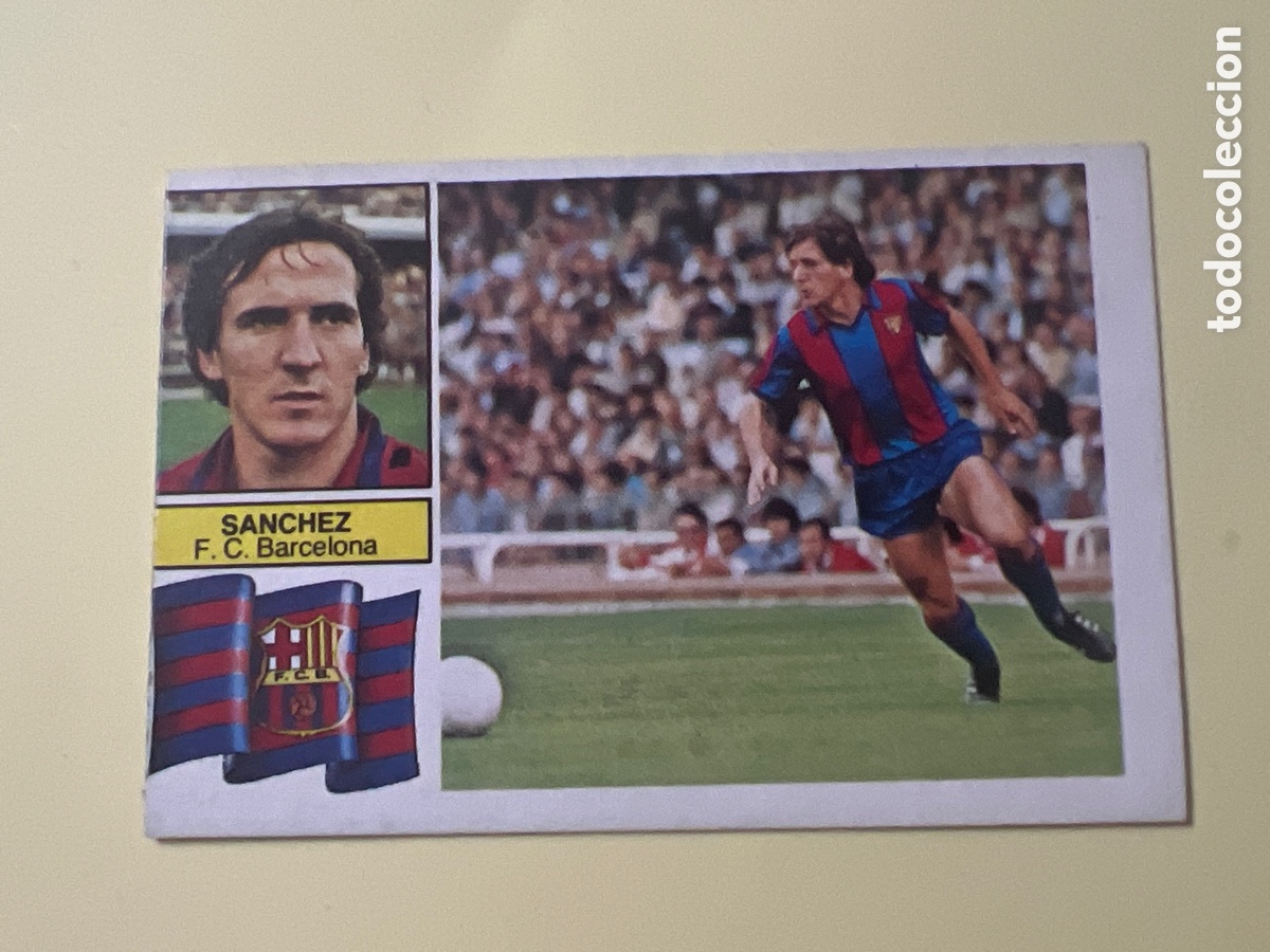 Cromos de F&uacute;tbol: C31. LIGA ESTE 1982 1983 82 83 EDICIONES ESTE SANCHEZ BARCELONA CON FCB SIN PEGAR