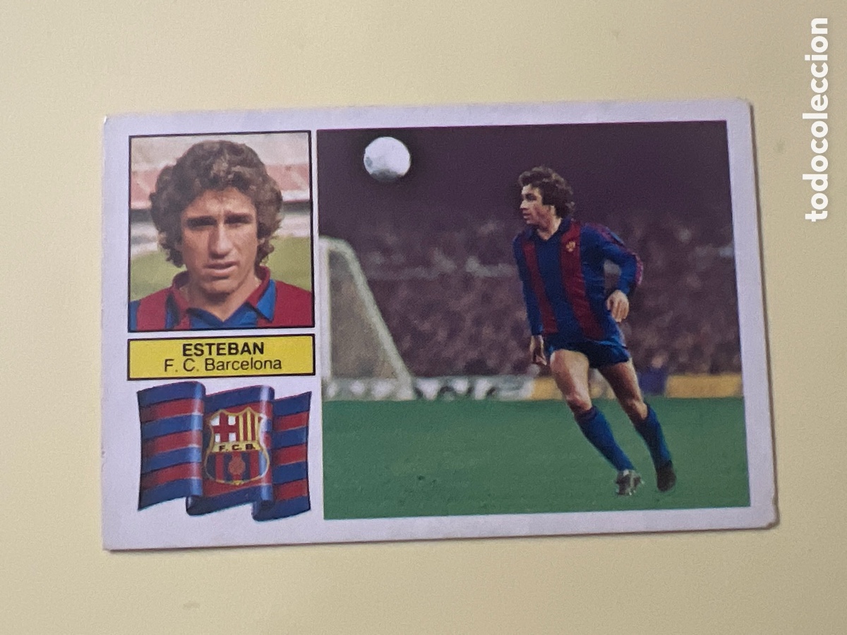 Cromos de F&uacute;tbol: C47. ESTEBAN F. C. BARCELONA LIGA ESTE 1982 1983 82 83 NUNCA PEGADO SIN PEGAR