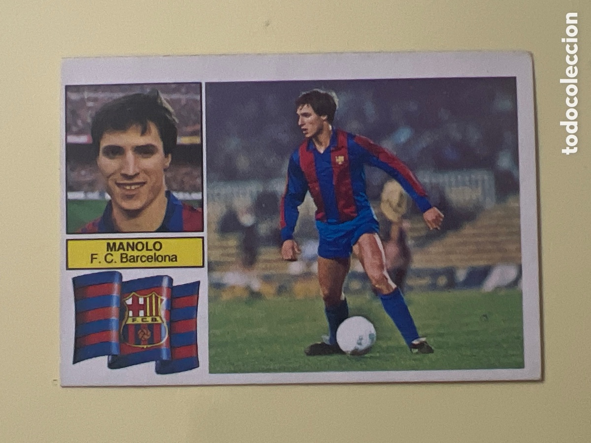 Cromos de F&uacute;tbol: C43. MANOLO F. C. BARCELONA LIGA ESTE 1982 1983 82 83 NUNCA PEGADO SIN PEGAR