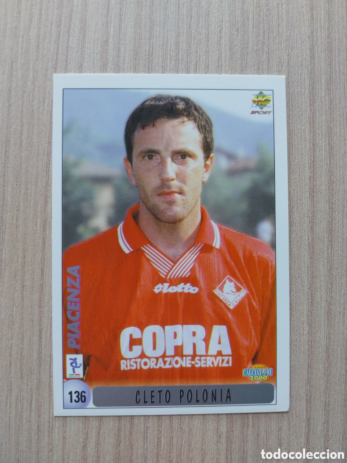 Cromos de F&uacute;tbol: CLETO POLONIA GIORDANO CAINI N&deg; 136 CALCIATORI 1999 2000 99 00 PIACENZA MUNDICROMO ITALIA F&Uacute;TBOL
