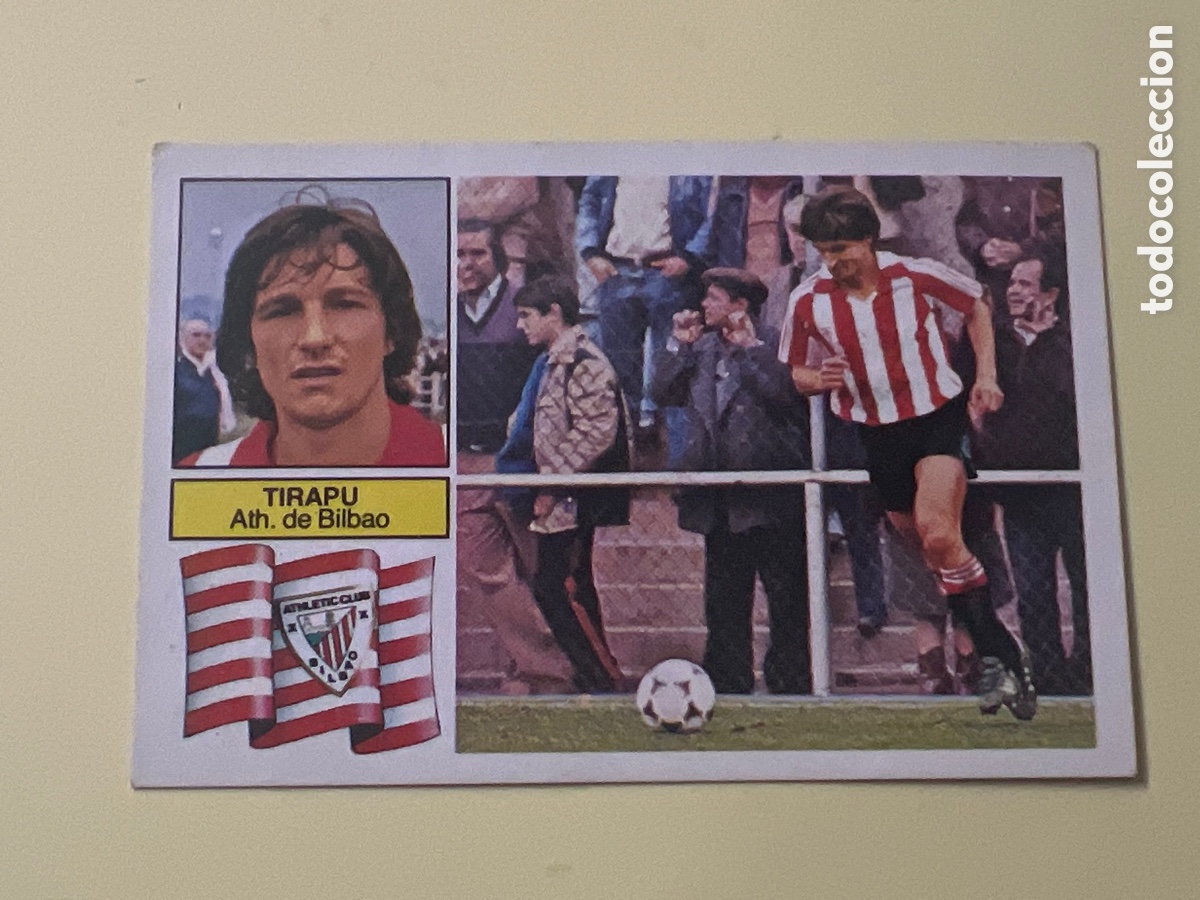 Cromos de F&uacute;tbol: C44. CROMO DE F&Uacute;TBOL TIRAPU DEL ATH.BILBAO SIN PEGAR LIGA ESTE 1982-1983/82-83