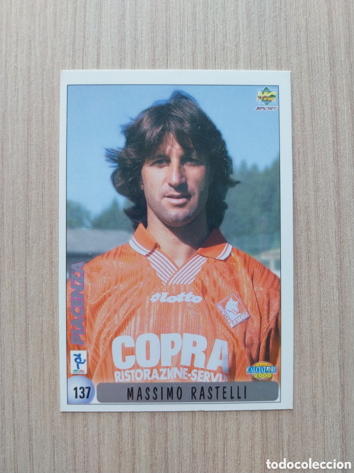 Cromos de F&uacute;tbol: MASSIMO RASTELLI PAOLO CRISTALLINI N&deg; 137 CALCIATORI 1999 2000 99 00 PIACENZA MUNDICROMO ITALIA