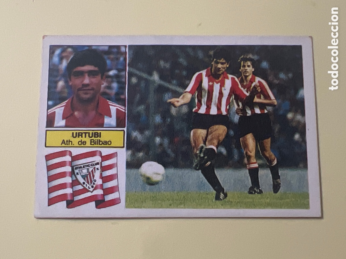 Cromos de F&uacute;tbol: C52. URTUBI - ATHLETIC DE BILBAO - FICHAJE 28 BIS - LIGA ESTE 1982/83 82 83 NUNCA PEGADO SIN PEGAR
