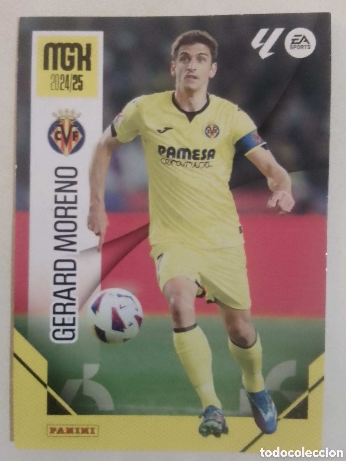 Cromos de F&uacute;tbol: Megacracks 2024-25 n&deg; 376 Gerard Moreno &bull; Villarreal.