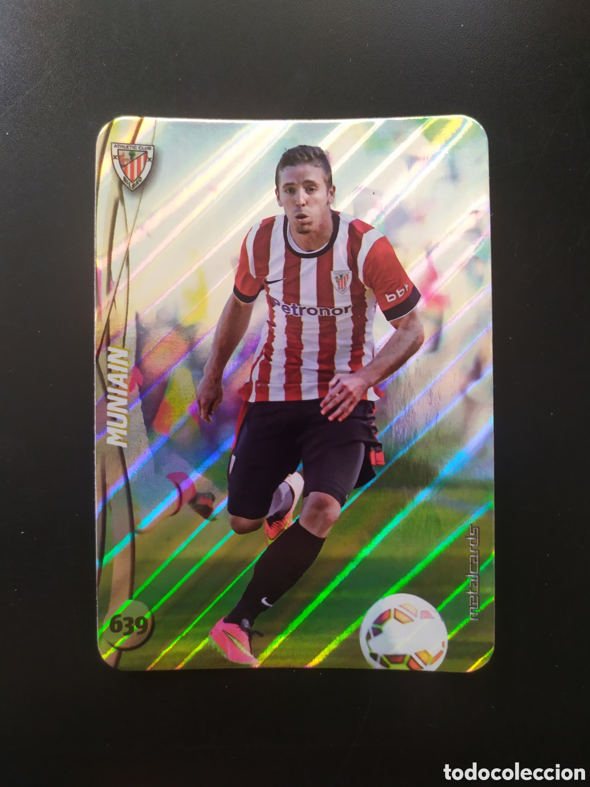 Cromos de F&uacute;tbol: Mundicromo fichas Liga 2014 2015 14 15 Muniain top brillo rayas n&deg; 639 Athletic Bilbao