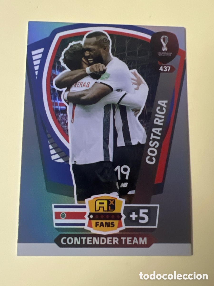 Cromos de F&uacute;tbol: C71. CROMOS DE ADRENALYN XL PANINI FIFA WORLD DE QATAR DEL A&Ntilde;O 2022 N&ordm; 437 COSTA RICA