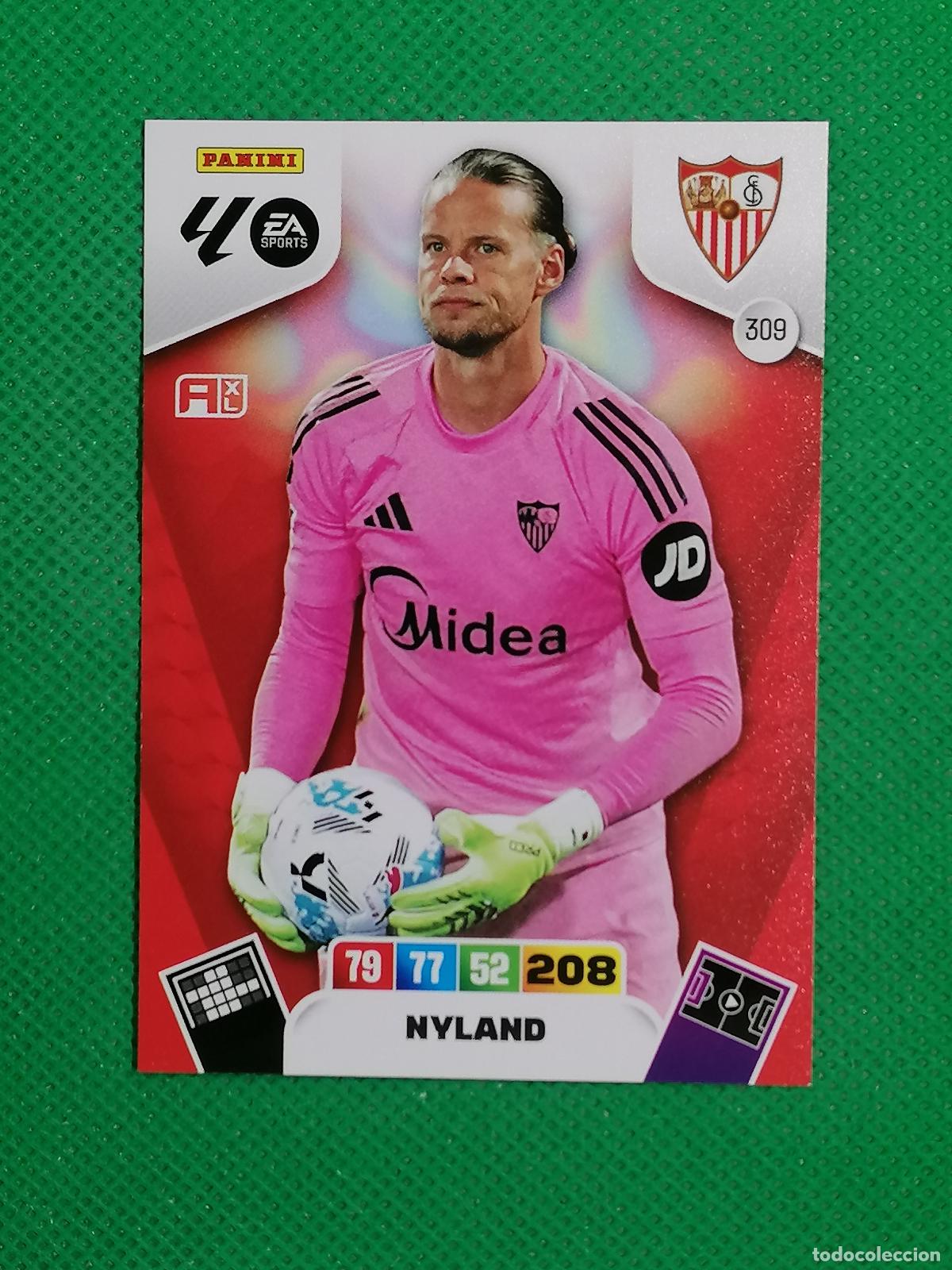 Cromos de F&uacute;tbol: 309 NYLAND SEVILLA ⚽ LIGA ADRENALYN XL 2025 2026 25 26 ⚽