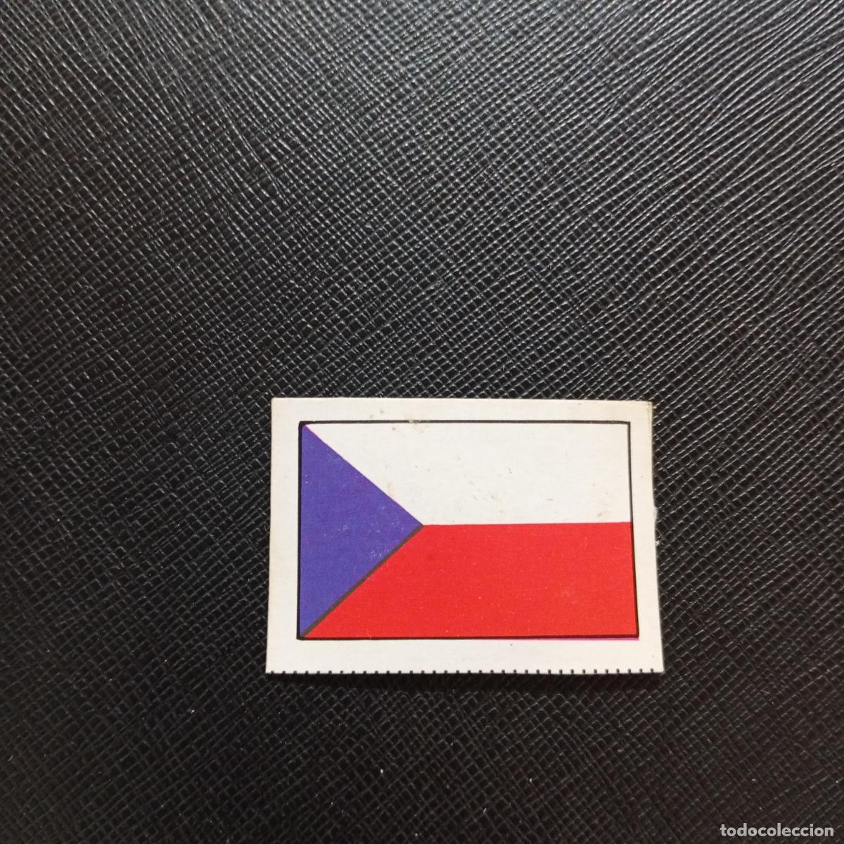 Cromos de F&uacute;tbol: REPUBLICA CHECA BANDERA FHER ESPA&Ntilde;A MUNDIAL 1982 CROMO FUTBOL 82 - DESPEGADO - A140 PG523