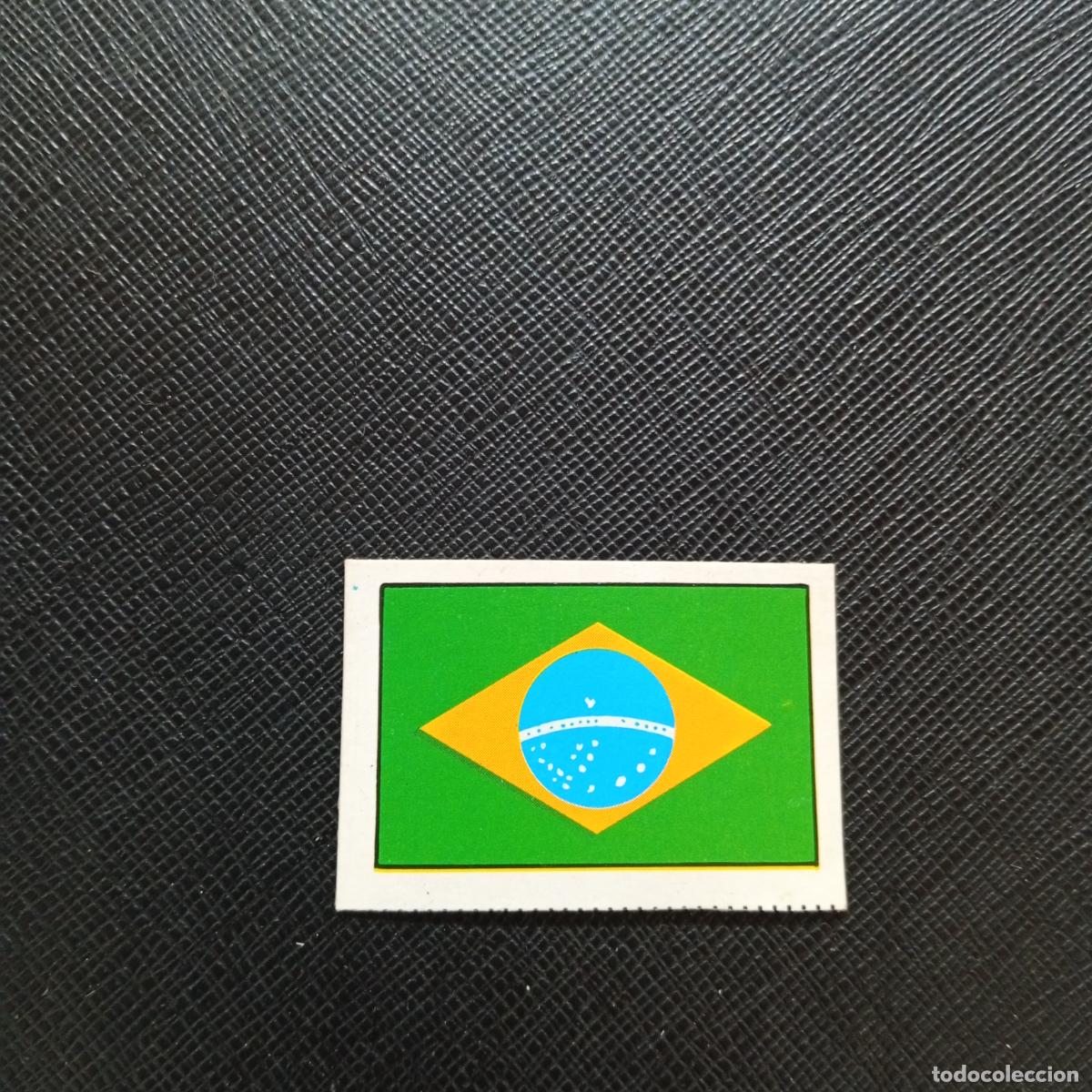 Cromos de F&uacute;tbol: 291 BRASIL BANDERA FHER ESPA&Ntilde;A MUNDIAL 1982 CROMO FUTBOL 82 - DESPEGADO - A140 PG523