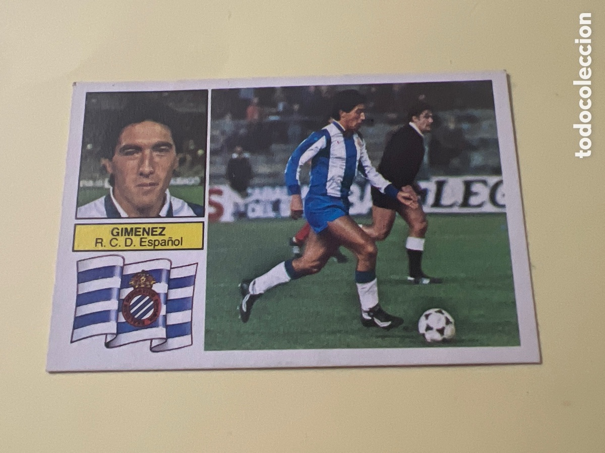 Cromos de F&uacute;tbol: C63. GIMENEZ RCD ESPA&Ntilde;OL SIN PEGAR EDICIONES ESTE 1982 1983 LIGA 82 83