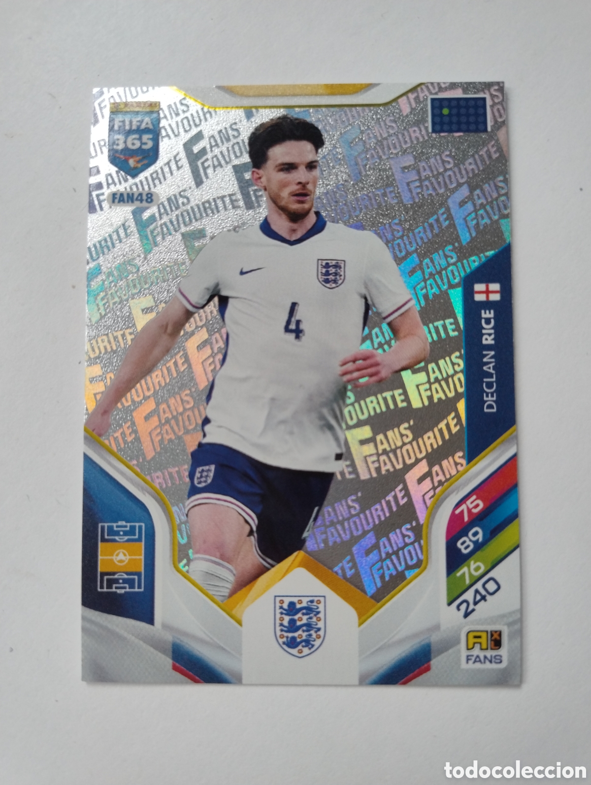 Cromos de F&uacute;tbol: FAN 48 - Declan Rice - Inglaterra - Adrenalyn XL FIFA 365 2026