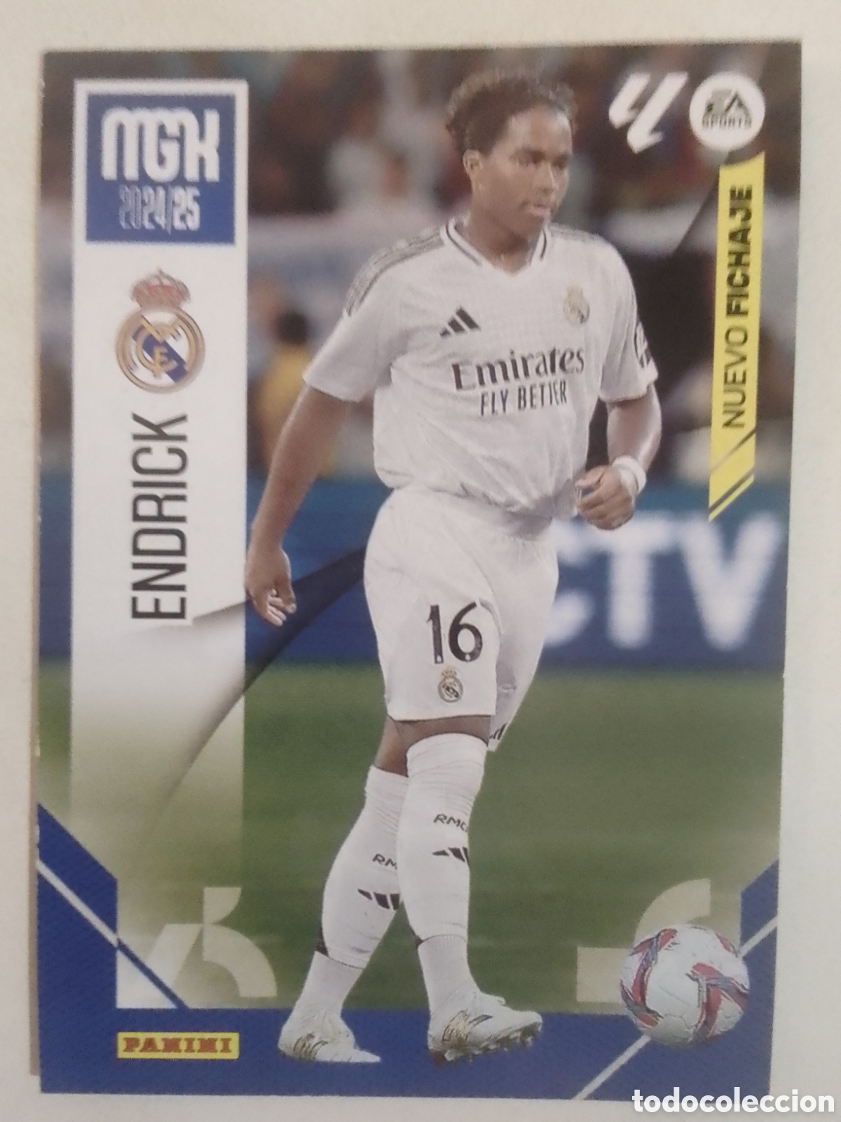 Cromos de F&uacute;tbol: Megacracks 2024-25 n&deg; 444 Endrick &bull; Real Madrid. NUEVO FICHAJE.