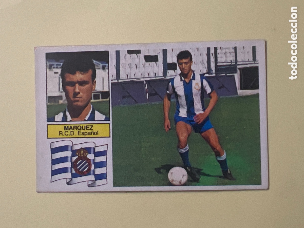 Cromos de F&uacute;tbol: C60. CROMO DE F&Uacute;TBOL LIGA ESTE MARQUEZ FICHAJE 1 ESPA&Ntilde;OL SIN PEGAR NUNCA PEGADO 82 83 1982 1983