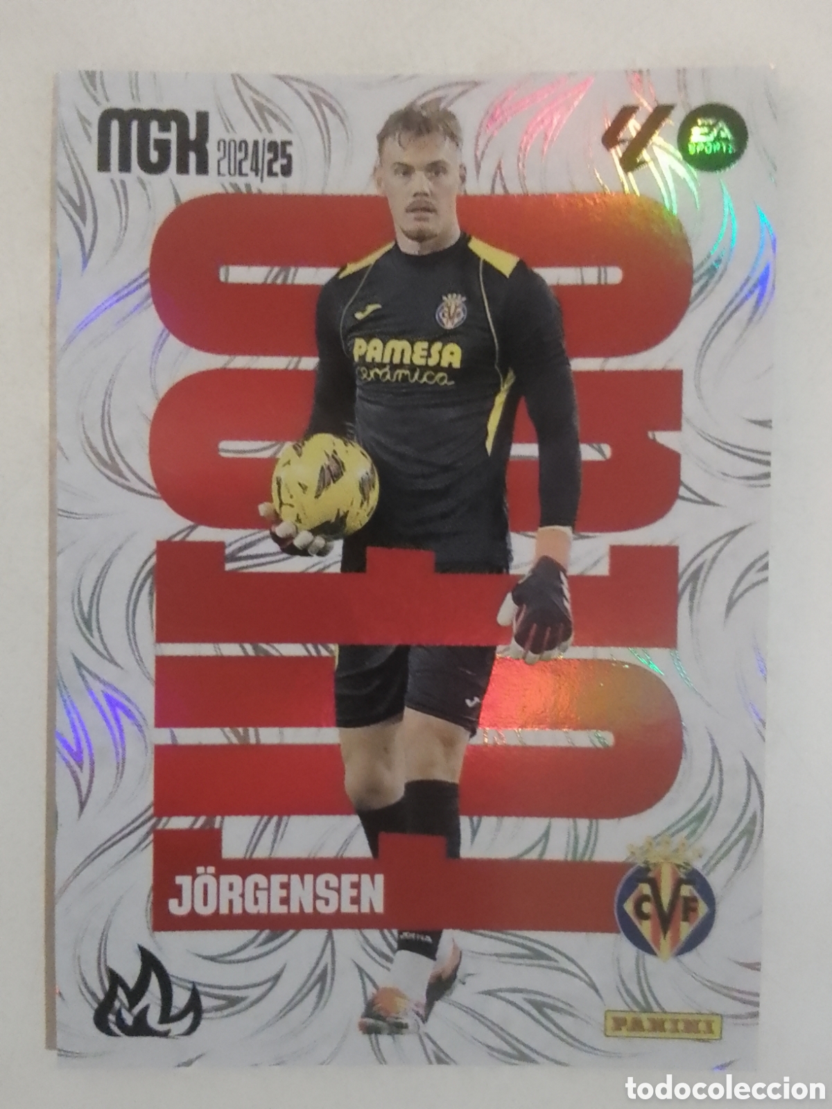 Cromos de F&uacute;tbol: Megacracks 2024-25 n&deg; 383 J&ouml;rgensen &bull; Villarreal. FUEGO.