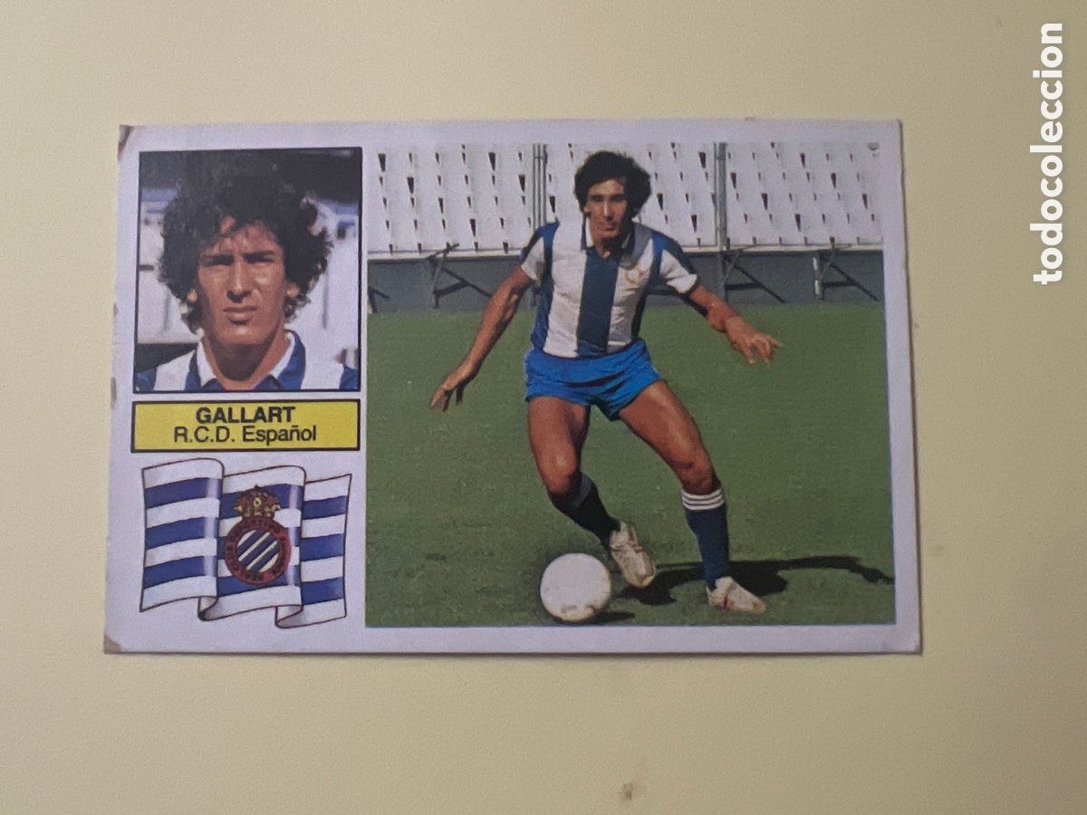 Cromos de F&uacute;tbol: C79. CROMO DE F&Uacute;TBOL LIGA ESTE GALLART FICHAJE 2 ESPA&Ntilde;OL SIN PEGAR NUNCA PEGADO 82 83 1982 1983