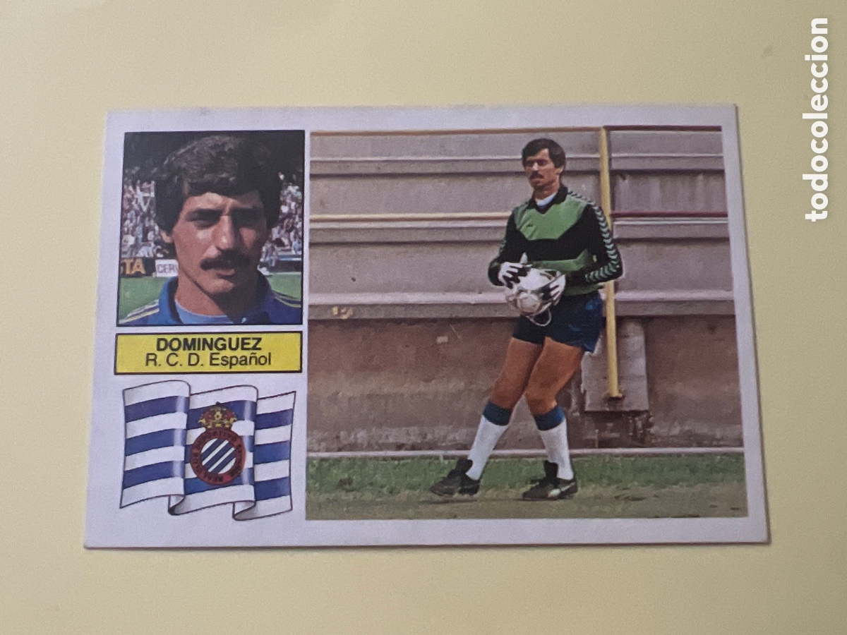 Cromos de F&uacute;tbol: C86. CROMO LIGA ESTE 82 83 DOM&Iacute;NGUEZ ESPA&Ntilde;OL. SIN PEGAR NUNCA PEGADO