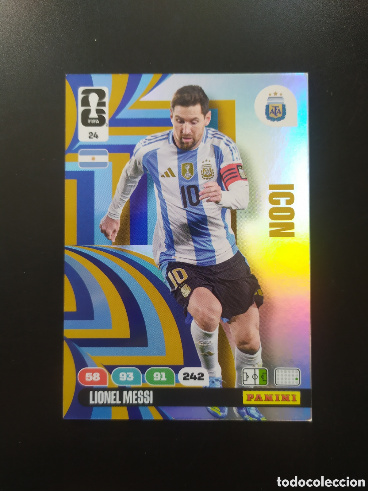 Cromos de F&uacute;tbol: Adrenalyn FIFA WORLD CUP 2026 panini Messi icon n&deg; 24 Argentina