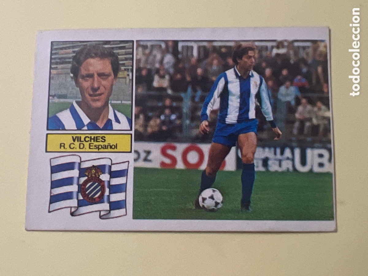 Cromos de F&uacute;tbol: C87. CROMO LIGA ESTE 82 83 VILCHES ESPA&Ntilde;OL. SIN PEGAR NUNCA PEGADO
