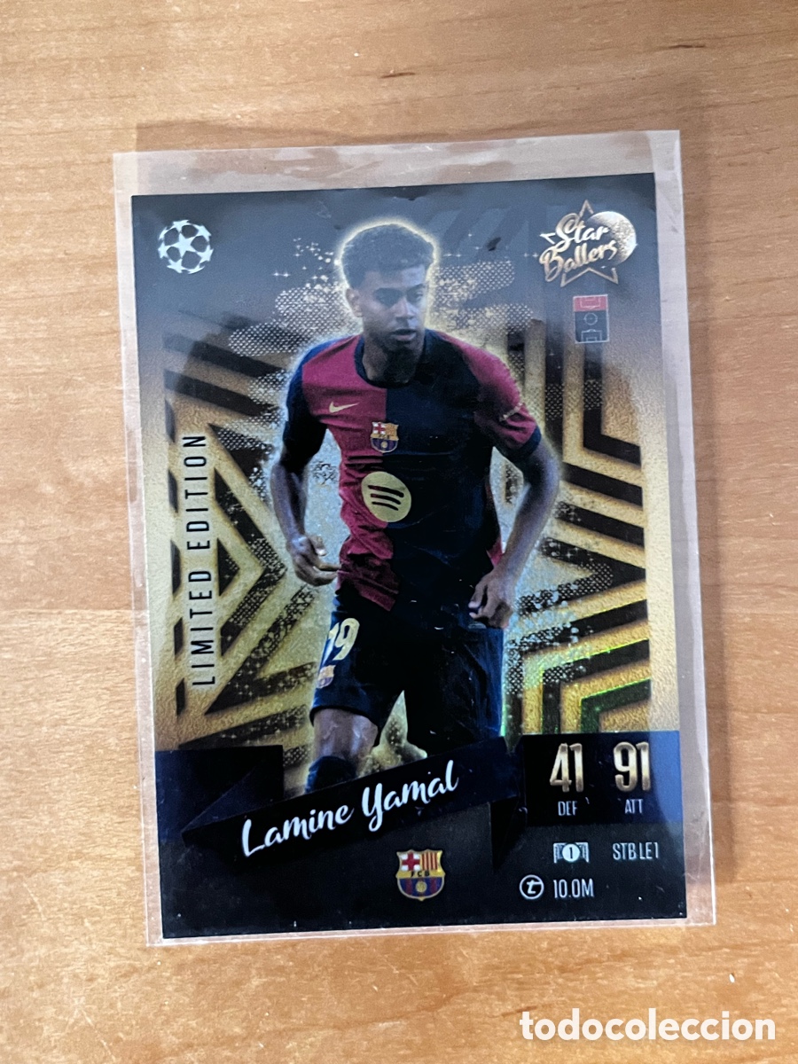 Cromos de F&uacute;tbol: MATCH ATTAX UCL 24/25 LAMINE YAMAL STAR BALLERS LIMITED EDITION