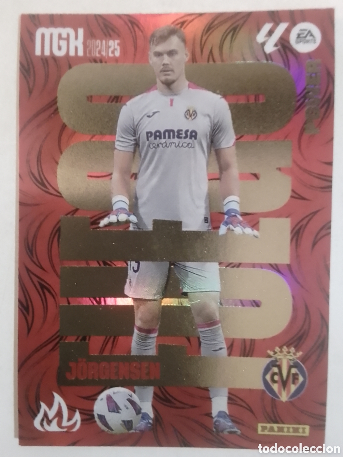 Cromos de F&uacute;tbol: Megacracks 2024-25 P 383 J&ouml;rgensen &bull; Villarreal. FUEGO POWER.