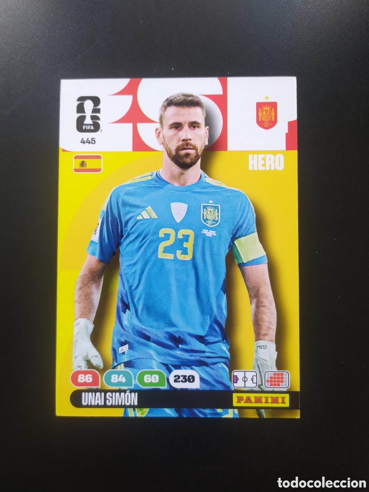Figurine di Calcio: Adrenalyn FIFA WORLD CUP 2026 panini Unai Sim&oacute;n n&deg; 445 Espa&ntilde;a