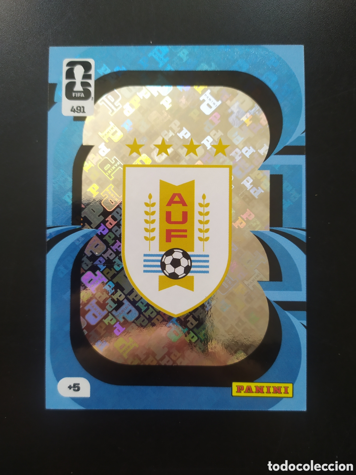 Cromos de F&uacute;tbol: Adrenalyn FIFA WORLD CUP 2026 panini escudo n&deg; 491 Uruguay