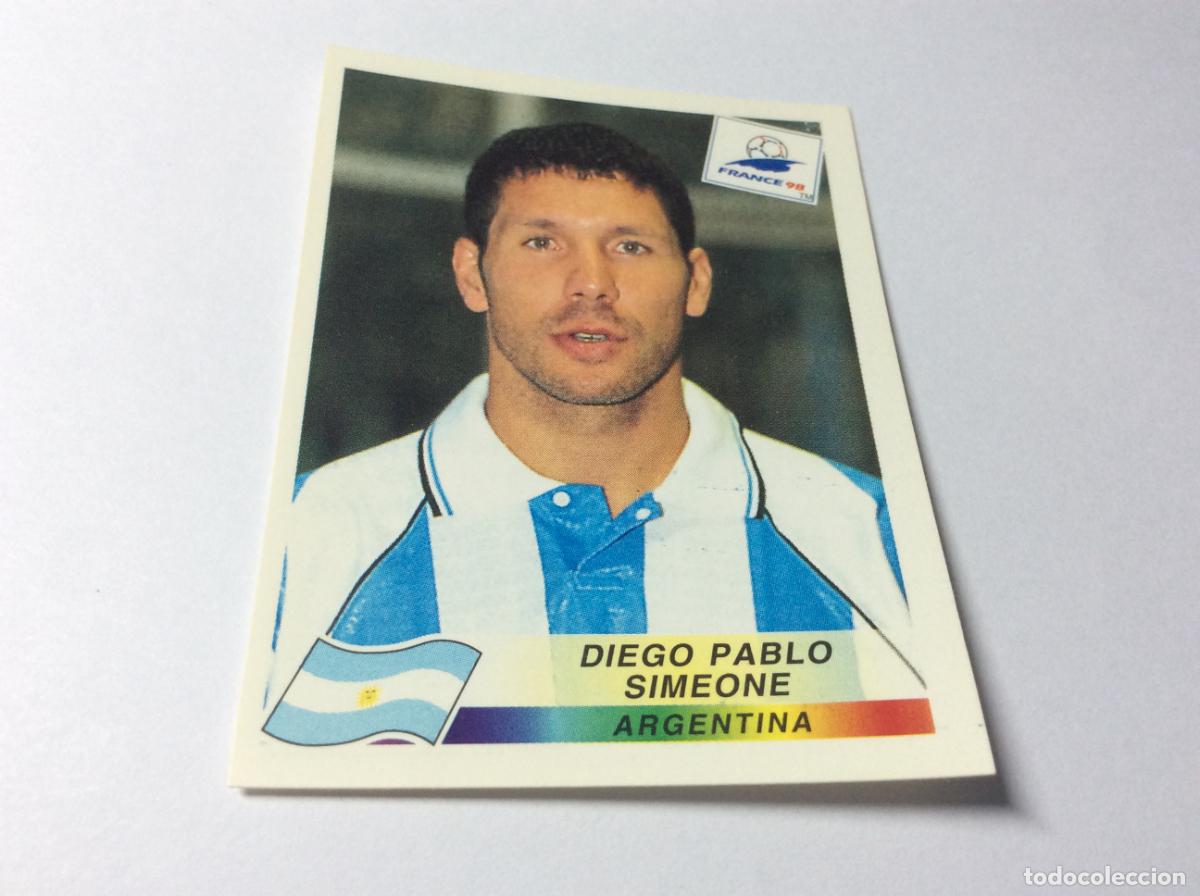 Cromos de F&uacute;tbol: 505 Diego Pablo Simeone Argentina CROMO STICKER Francia 1998 PANINI