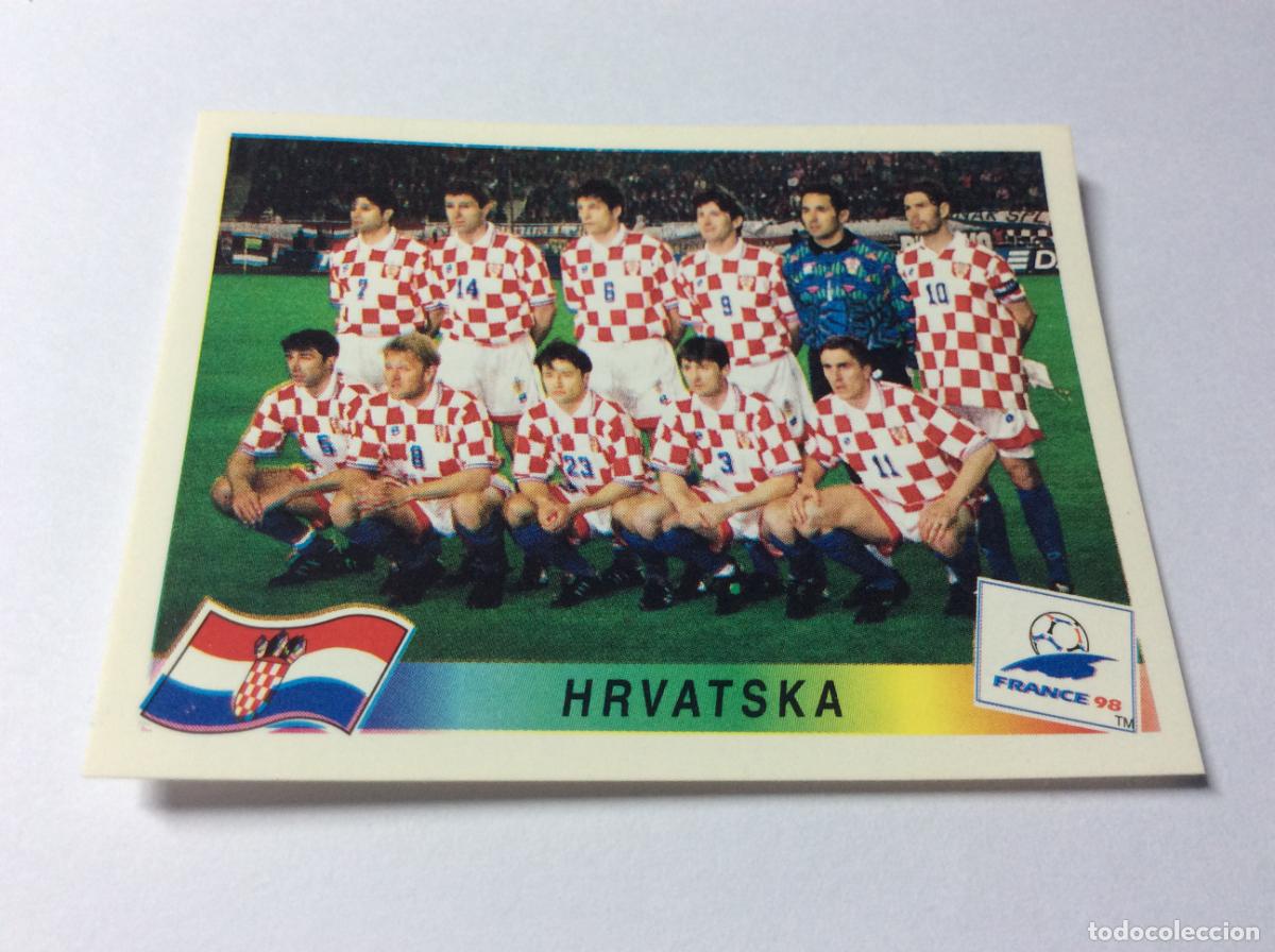 Cromos de F&uacute;tbol: 534 Equipo Croacia CROMO STICKER Francia 1998 PANINI