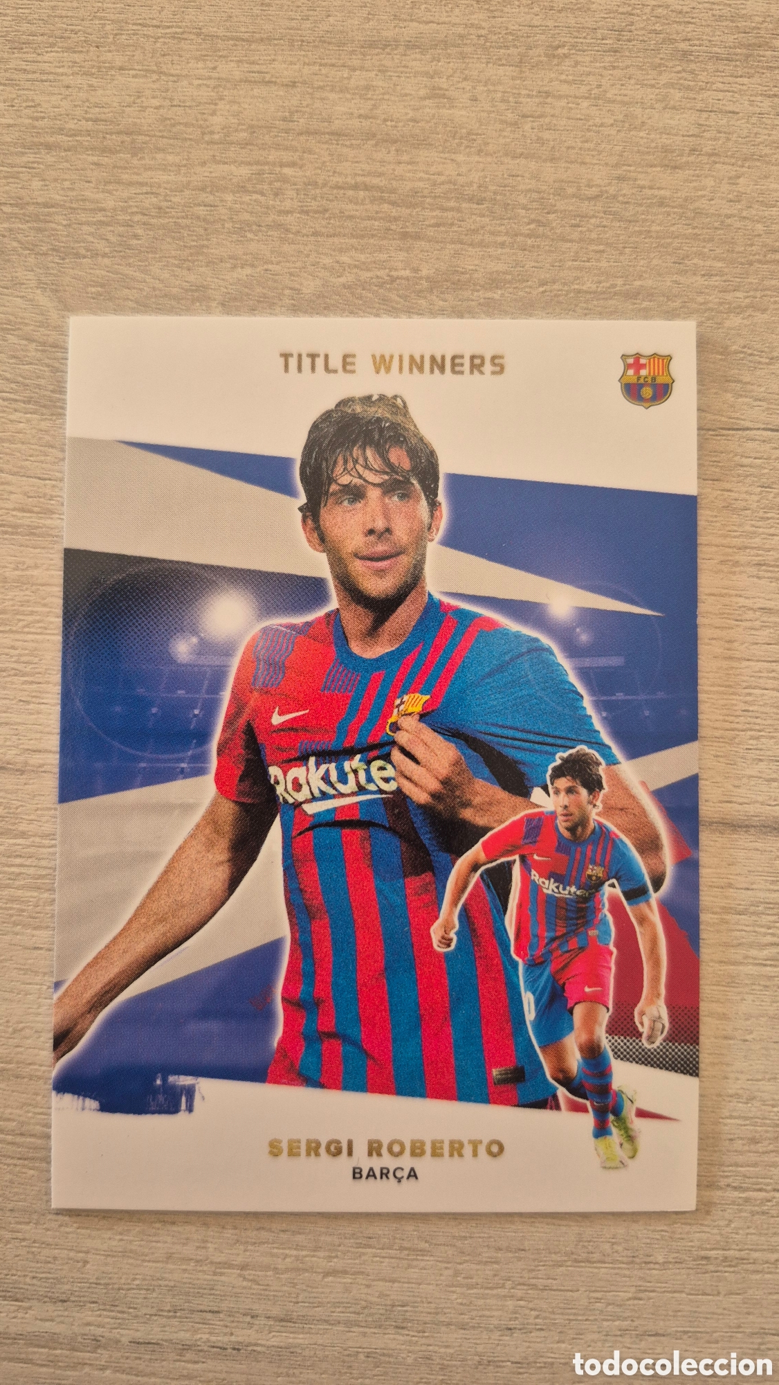 Cartes &agrave; collectionner de Football: N&deg;45 Title Winners Sergi Roberto Topps FC Barcelona 2021