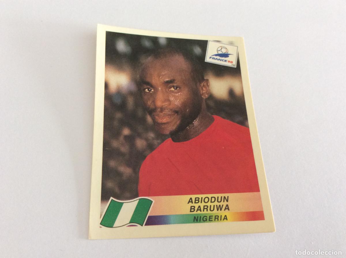 Figurine di Calcio: 247 Abiodun Baruwa Nigeria CROMO STICKER Francia 1998 PANINI