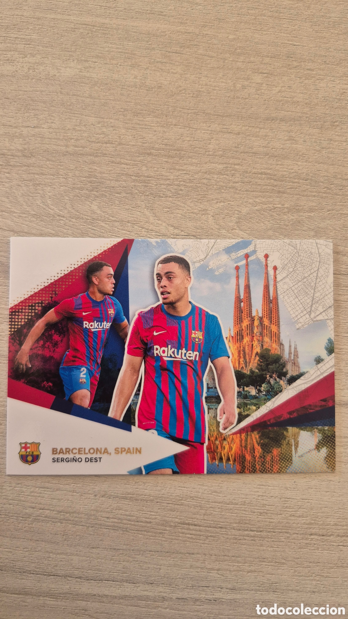 Cromos de F&uacute;tbol: N&deg;28 Sergi&ntilde;o Dest Topps FC Barcelona 2021