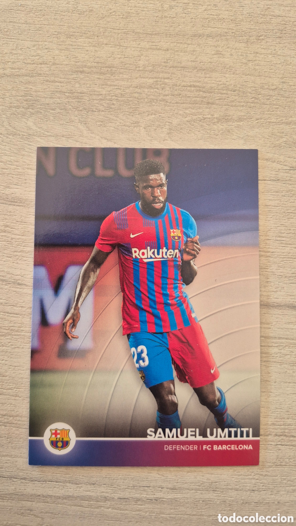 Figurine di Calcio: N&deg;8 Samuel Umtiti Topps FC Barcelona 2021