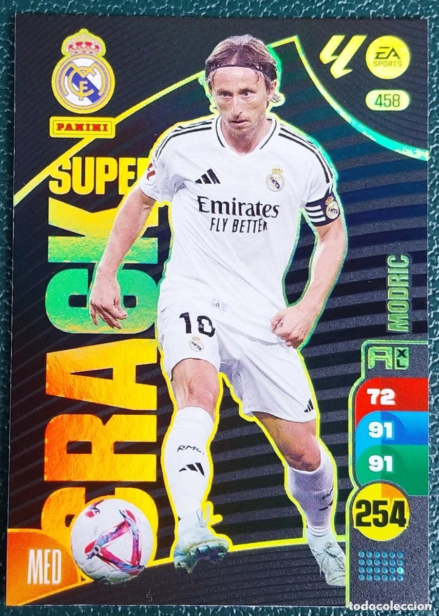 Figurine di Calcio: 458 MODRIC REAL MADRID SUPER CRACK FICHAS ALBUM ADRENALYN XL 2024 2025 24 25